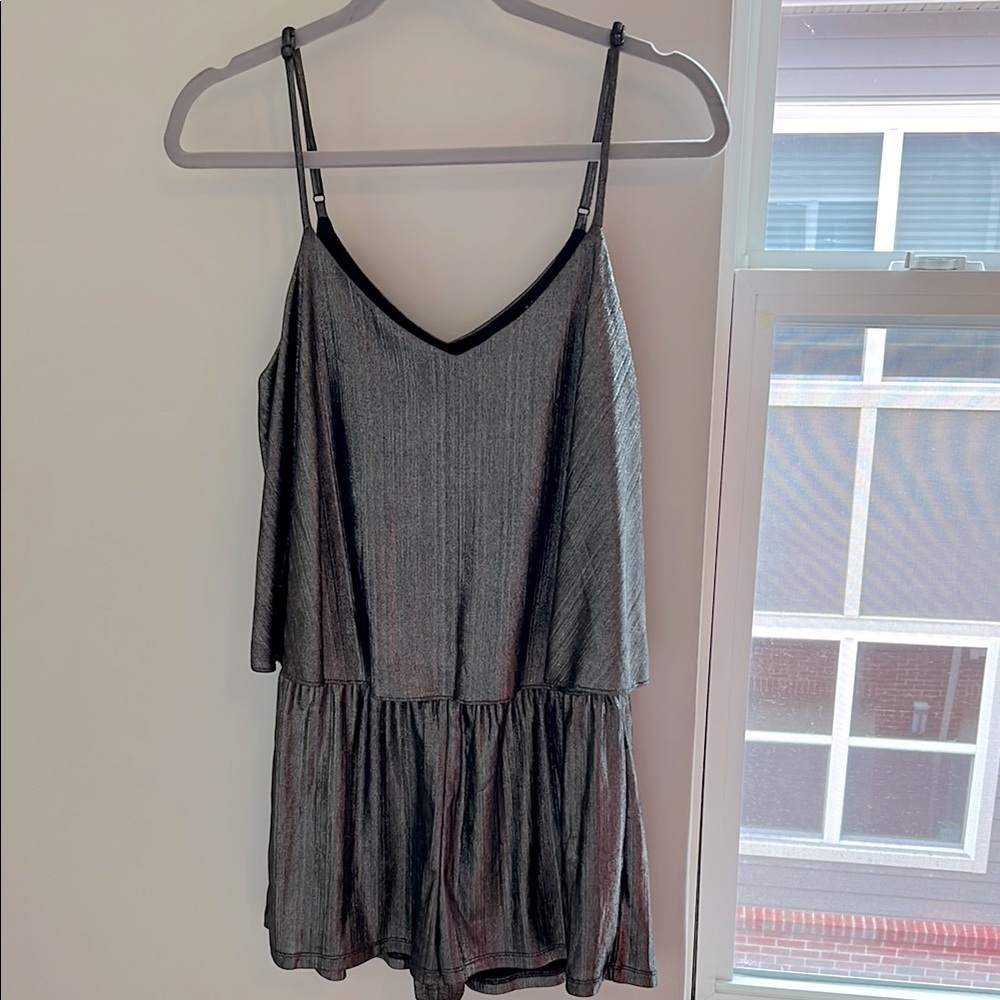 JACK by BB Dakota Black/Silver romper
